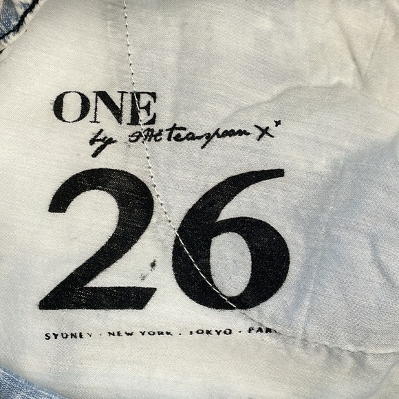 NWT One Teaspoon Luxe Harem Shorts Denim Classic Chambray Relaxed Sz 26 - Picture 11 of 16